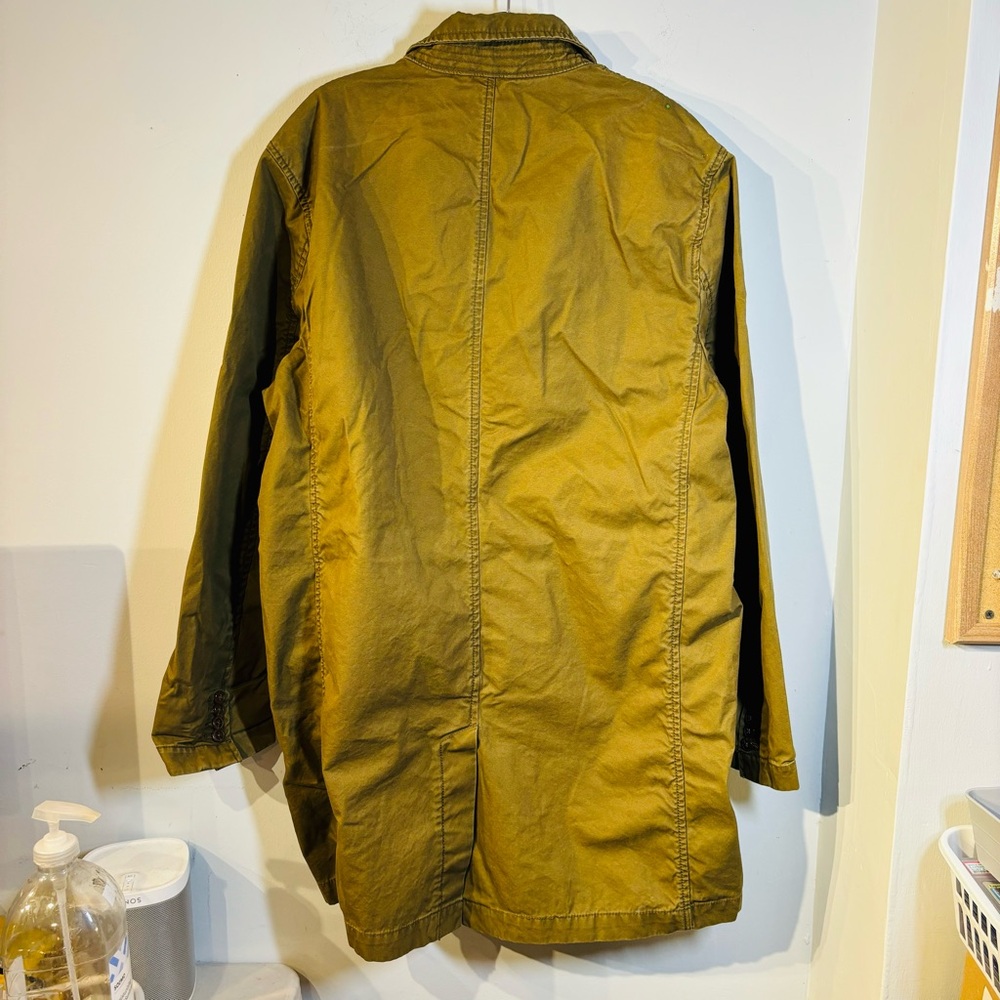 Gap Olive Green Lightweight Trench Coat - Picture 4 of 7
